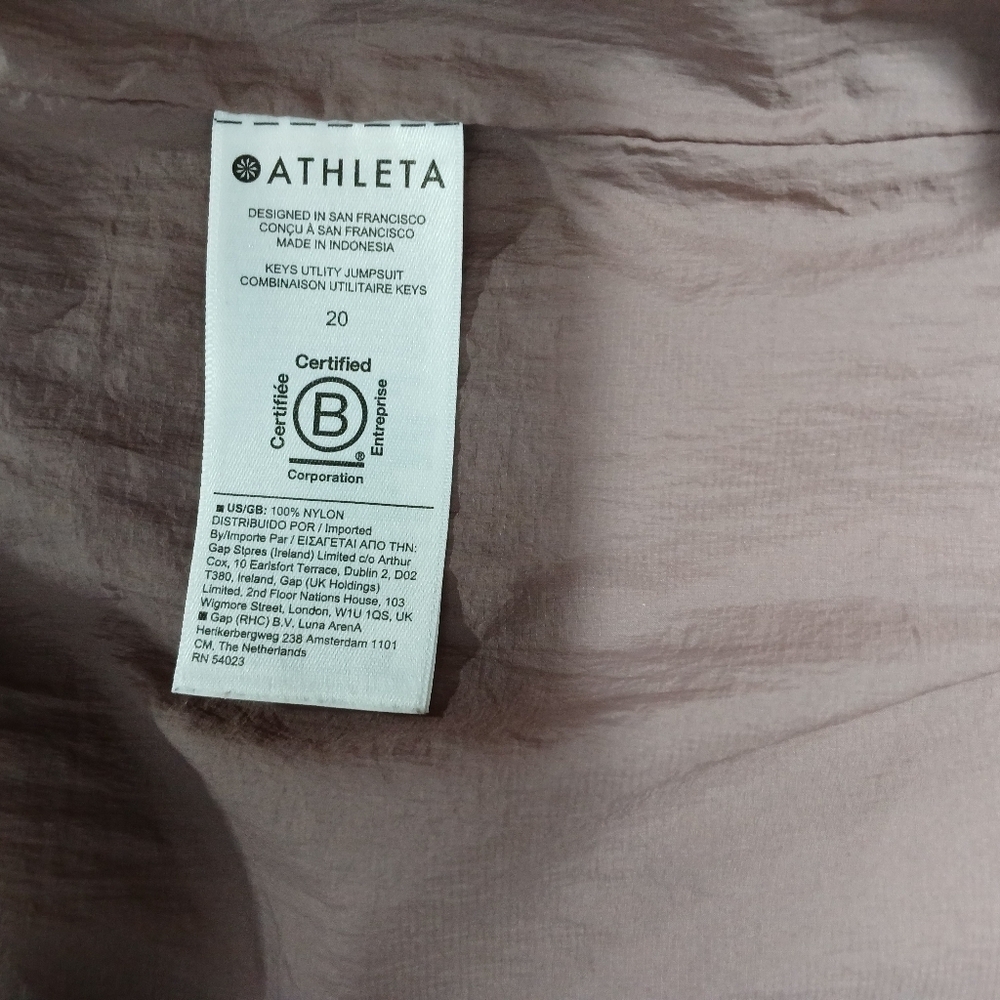 Athleta Alicia Keys Utility Jumpsuit/ Romper Size 20 - Picture 9 of 14